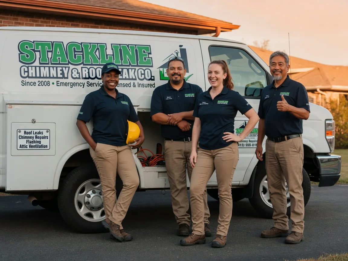 Chimney flashing repair company in Industry, TX